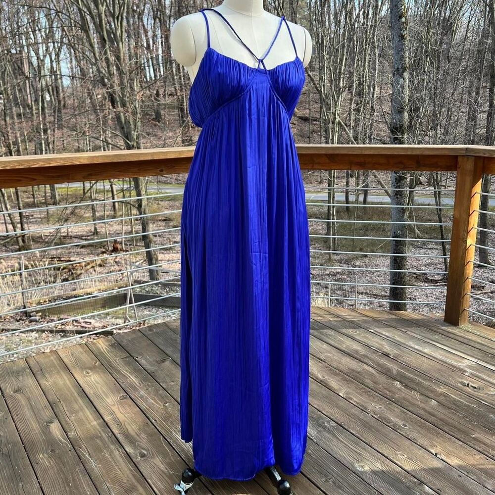 Anthropologie Blue Formal Dress